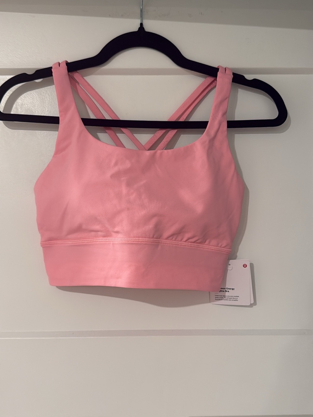 Lululemon Size 6 Pink Energy Longline Bra